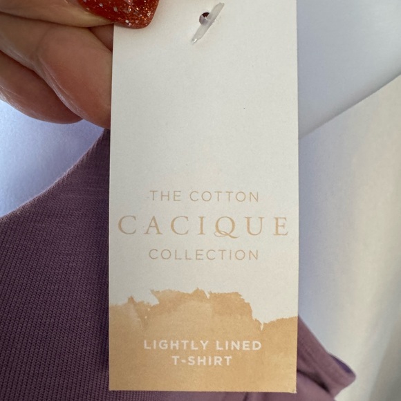 Lane Bryant Lightly Lined Underwire T-Shirt‎ Bra Mauve size 44C NWT - Picture 4 of 11